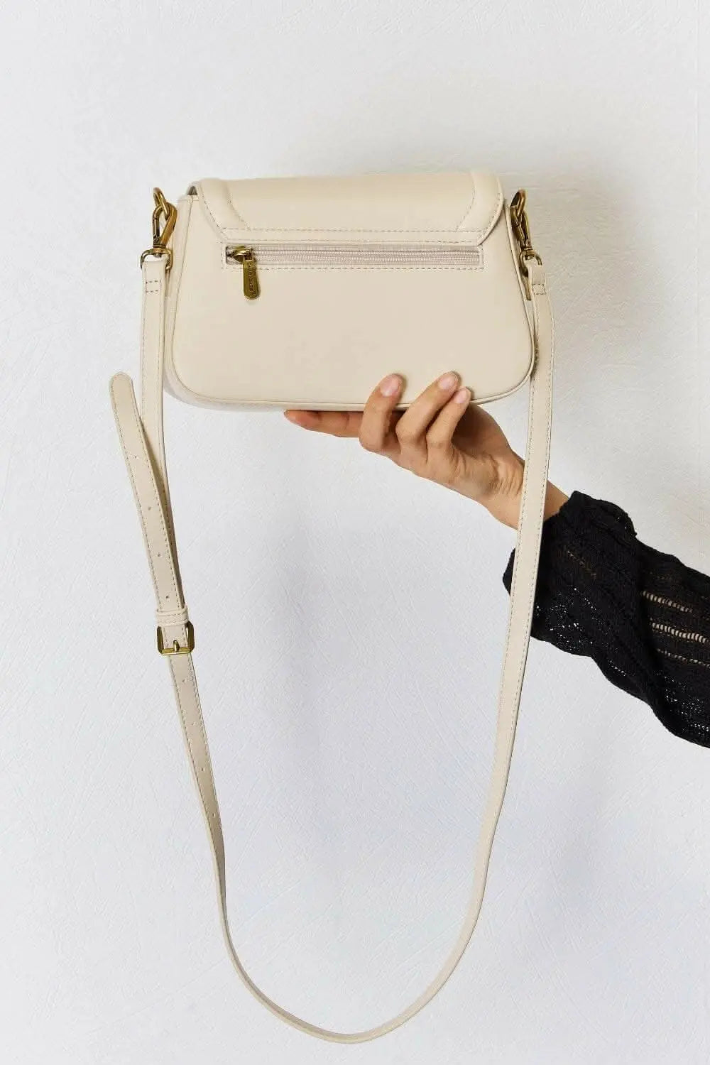 Chic faux leather crossbody bag - Love Salve